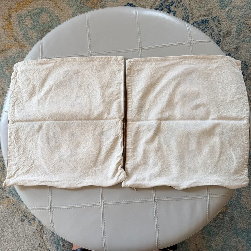 Snowman Pillow Covers Set of 2 Cream Red Green 16x16 Rustic Christmas Farmhouse